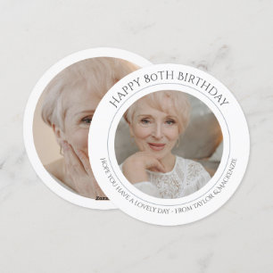 Cartes Pour Fêtes Annuelles Photo et texte personnalisés pour l'anniversaire
