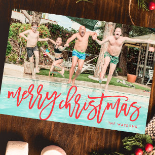 Cartes Pour Fêtes Annuelles Photo fantastique de Noël en rouge