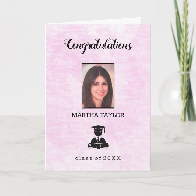 Cartes Pour Fêtes Annuelles Photo Félicitations aux diplômés (Devant)