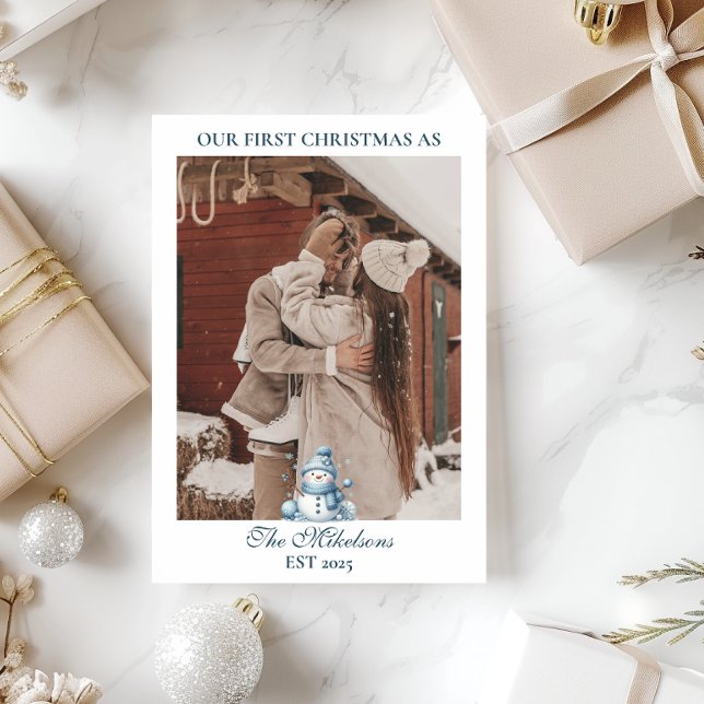 Cartes Pour Fêtes Annuelles Photo First Noël Together (Créateur téléchargé)