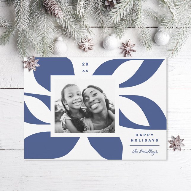 Cartes Pour Fêtes Annuelles Photo Graphic Poinsettia (Créateur téléchargé)