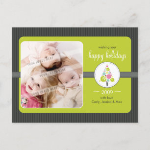 CARTES POUR FÊTES ANNUELLES PHOTO GREETING POSTCARD :
