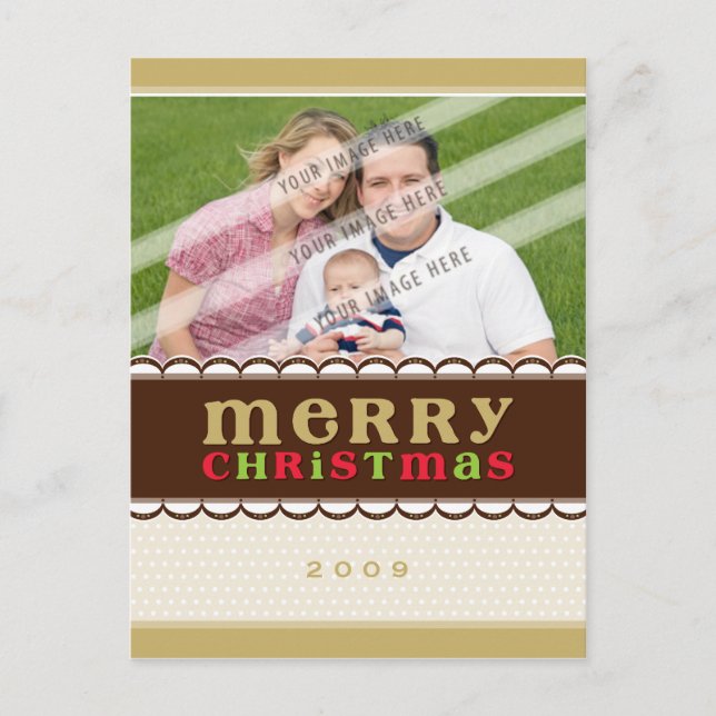 Cartes Pour Fêtes Annuelles PHOTO GREETING POSTCARD :: chandyflots 1 (Devant)