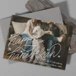 Cartes Pour Fêtes Annuelles Photo Hanoukka joyeuse<br><div class="desc">Hanoukka joyeuse avec des étoiles</div>