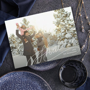 Cartes Pour Fêtes Annuelles Photo Hanoukka Shalom Lettering Hand