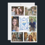 Cartes Pour Fêtes Annuelles PHOTO HEUREUSE HANOUKKA CUSTOM 6 Dessinée À LA MAI<br><div class="desc">J'espère que vous aimez ce design de vacances. Cliquez sur "personnaliser" pour éditer et ajouter vos propres photos et texte à l'avant et à l'arrière. Également disponible en téléchargement numérique pour envoyer par e-mail ou SMS et enregistrer sur l'affranchissement. Consultez ma boutique pour trouver d'autres articles correspondants comme des cartes...</div>