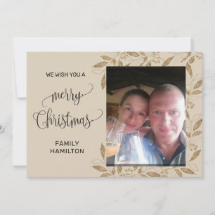 Cartes Pour Fêtes Annuelles Photo Horizontal Christmas Flat