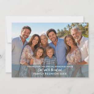 Cartes Pour Fêtes Annuelles Photo Horizontal ou Réunion de Famille Panoramique