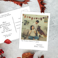 Photo Instantané Vintage - Guirlande de Feuilles d