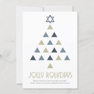 Cartes Pour Fêtes Annuelles Photo Jolly Holidays Christmas Tree Holiday Card