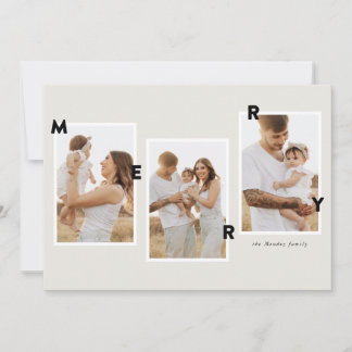 Cartes Pour Fêtes Annuelles Photo Joyeux moderne