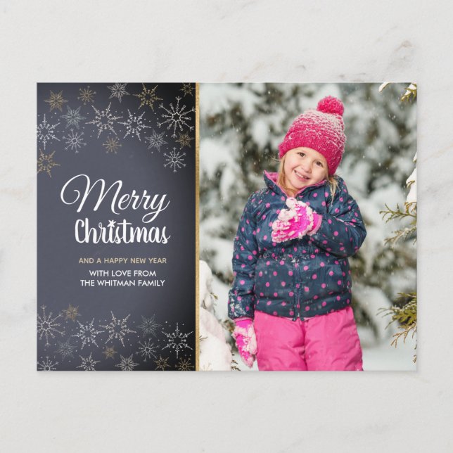 Cartes Pour Fêtes Annuelles Photo Joyeux Noël (Devant)