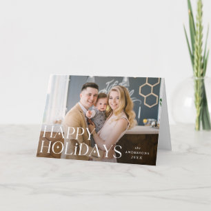 Cartes Pour Fêtes Annuelles Photo Joyeux Noël lettrage empilé