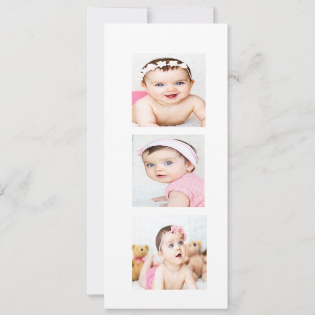 Cartes Pour Fêtes Annuelles Photo juive baptisant l'invitation d'une fille héb (Devant)