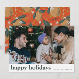 Cartes Pour Fêtes Annuelles Photo large botanique de fruits rouges et verts él