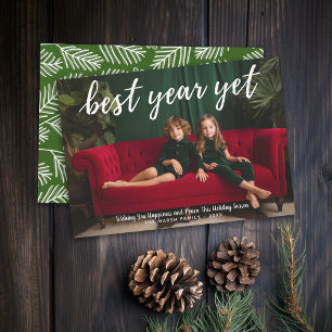 Cartes Pour Fêtes Annuelles Photo : Meilleure année mais calligraphie type bla