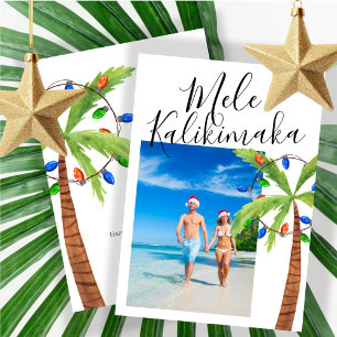 Cartes Pour Fêtes Annuelles Photo Mele Kalikimaka Noël personnalisé