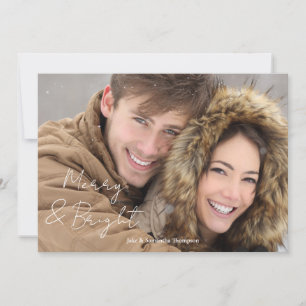 Cartes Pour Fêtes Annuelles Photo Merry et Bright