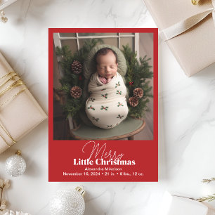 Cartes Pour Fêtes Annuelles Photo Merry Little Christmas