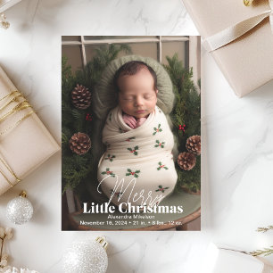 Cartes Pour Fêtes Annuelles Photo Merry Little Christmas