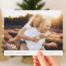 Photo minimale du couple Simple Elegant Christma