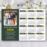 Photo minimaliste du calendrier Sage Green 2026