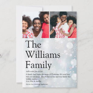 Cartes Pour Fêtes Annuelles Photo moderne Définition de famille Noël