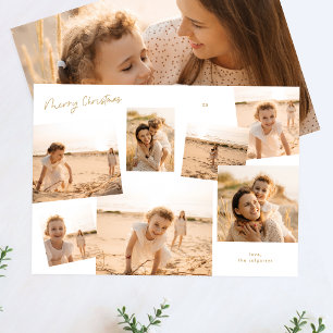 Cartes Pour Fêtes Annuelles Photo Multi 7 Noël Minimal Year In Review