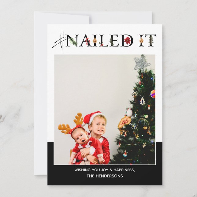 Cartes Pour Fêtes Annuelles Photo #NailingIt (Devant)
