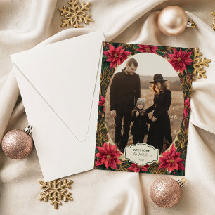 Cartes Pour Fêtes Annuelles Photo Noël Baroque Vintage
