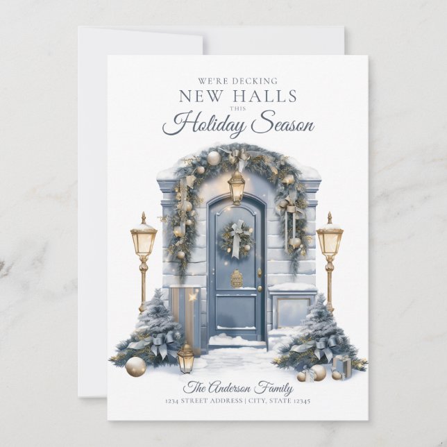 Cartes Pour Fêtes Annuelles Photo Nous avons déménagé dans une nouvelle maison (Devant)