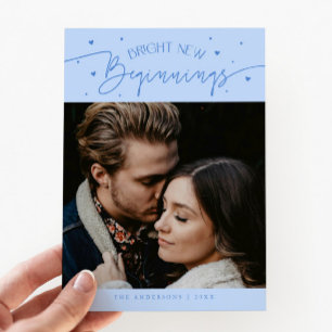 Cartes Pour Fêtes Annuelles Photo « Nouvelle année, nouveaux départs lumineux,