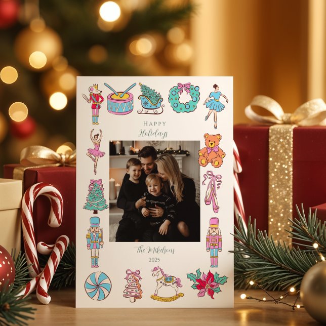 Cartes Pour Fêtes Annuelles Photo Nutcracker Ballet Christmas (Créateur téléchargé)