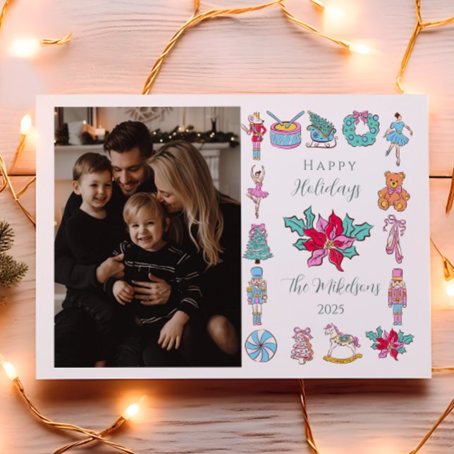 Cartes Pour Fêtes Annuelles Photo Nutcracker Ballet Christmas (Créateur téléchargé)