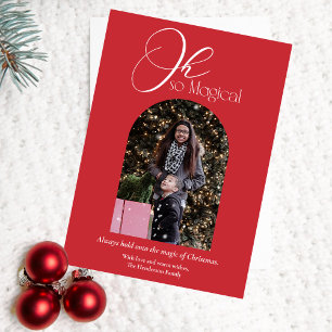 Cartes Pour Fêtes Annuelles Photo Oh So Magical Christmas