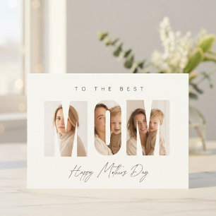 Cartes Pour Fêtes Annuelles Photo personnalisé MAMAN Fête des Mères