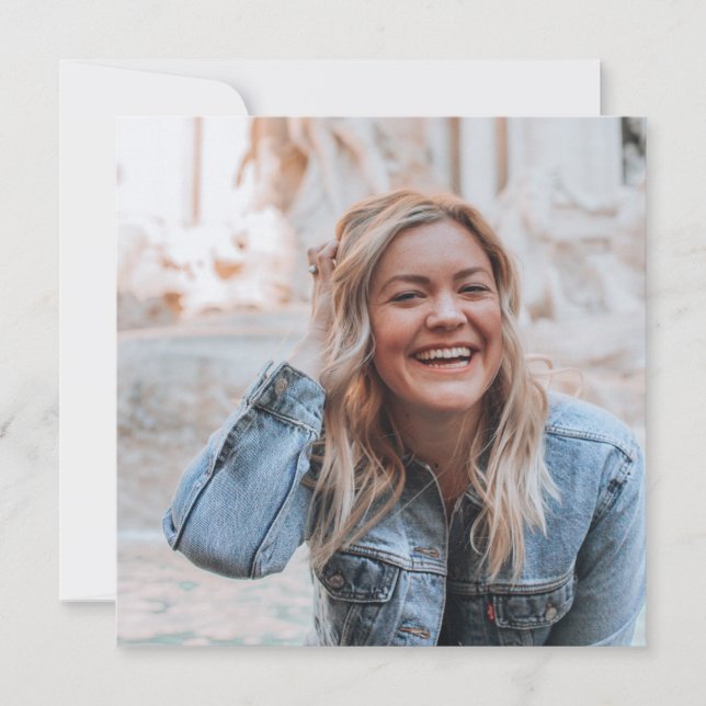 Cartes Pour Fêtes Annuelles Photo personnalisée (Devant)