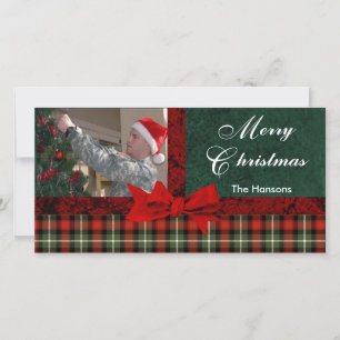 Cartes Pour Fêtes Annuelles Photo personnalisée apposée Noël