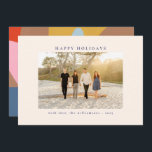 Cartes Pour Fêtes Annuelles Photo personnalisée Coloré Abstrait Unique Joyeux<br><div class="desc">Souhaitez à vos amis et à votre famille de joyeuses fêtes avec ces belles cartes comportant votre photo préférée et un magnifique design abstrait coloré au verso.</div>