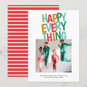 Cartes Pour Fêtes Annuelles Photo personnalisée Fun Happy Tout Noël
