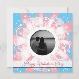 Cartes Pour Fêtes Annuelles Photo personnalisée LGBT Transgenre Saint-Valentin