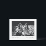 Cartes Pour Fêtes Annuelles Photo personnalisée minimaliste Hanoukka Retro<br><div class="desc">Cette carte hanoukka joyeuse minimaliste présente votre photo et votre texte dans une typographie de machine à écrire rétro.</div>