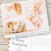 Photo personnalisée minimaliste moderne Thanksgivi