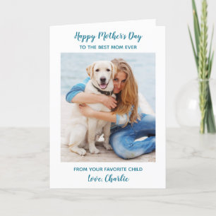 Cartes Pour Fêtes Annuelles Photo personnalisée pour animaux de compagnie Best