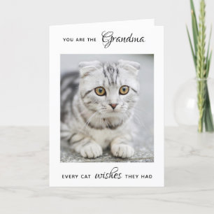 Cartes Pour Fêtes Annuelles Photo personnalisée pour animaux de compagnie Chat