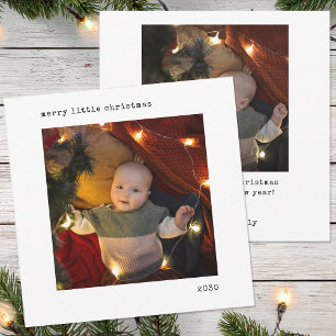 Cartes Pour Fêtes Annuelles Photo personnalisée Premier Noël du bébé