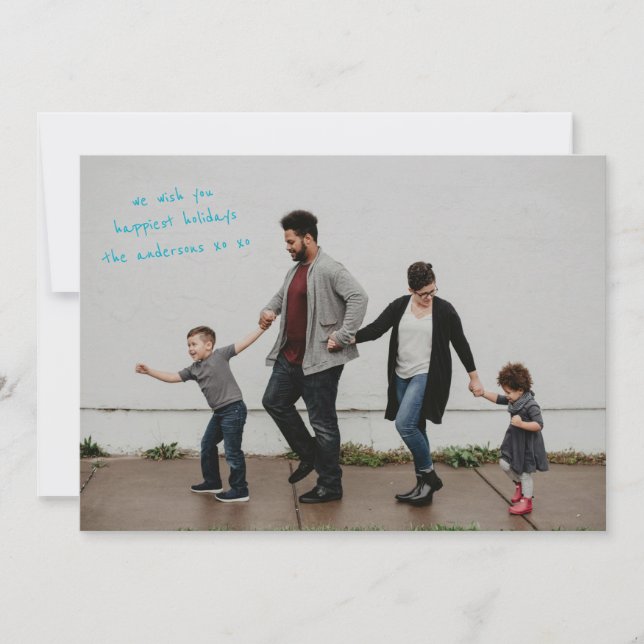 Cartes Pour Fêtes Annuelles Photo plein cadre avec design moderne (Devant)