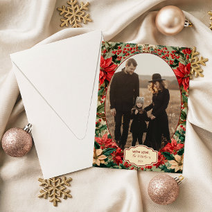 Cartes Pour Fêtes Annuelles Photo Poinsettia Fêtes de fin d'année