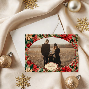 Cartes Pour Fêtes Annuelles Photo Poinsettia Fêtes de fin d'année