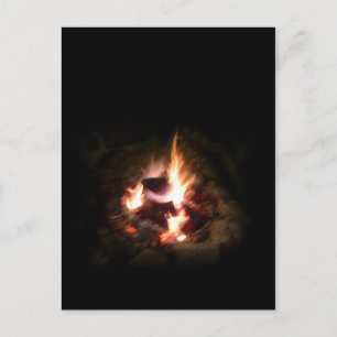 Cartes Pour Fêtes Annuelles Photo postcard de Holiday Campfire